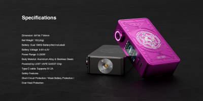 LOST VAPE CENTAURUS M200 боксмод (Ble-bear)
